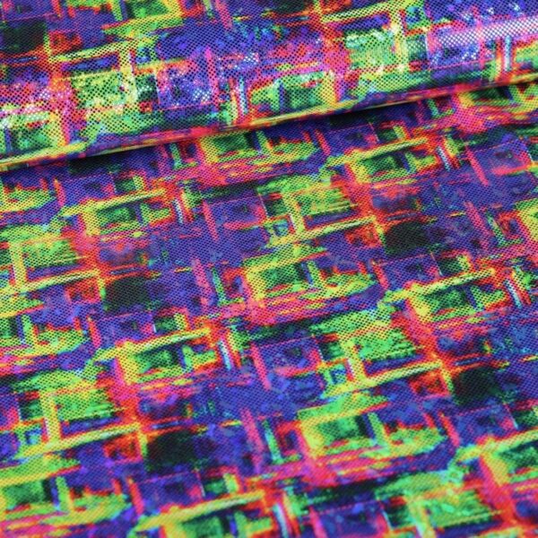 Tissu Foil Fantasie Losange Hologram