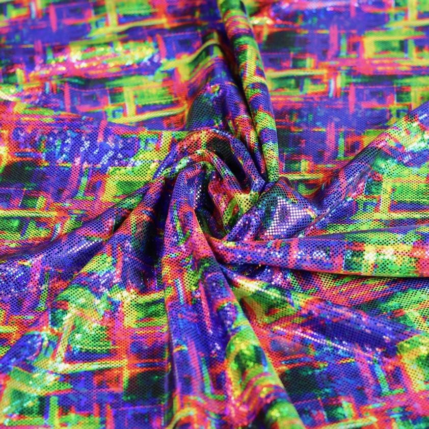 Tissu Foil Fantasie Losange Hologram