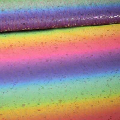 Tissu mesh arc-en-ciel hologramme
