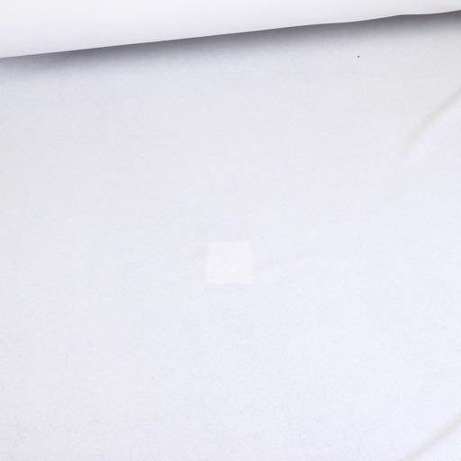 Tissu velours argent glitter blanc