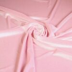 Velvet stof zilver glitter roze
