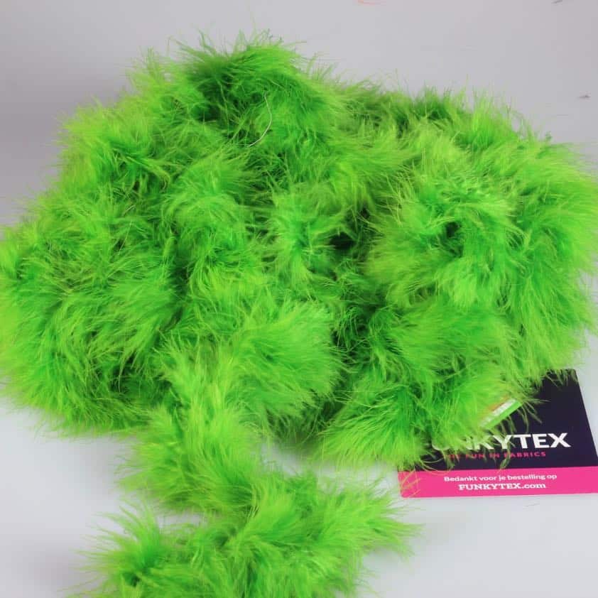 Tissu Marabou vert gazon