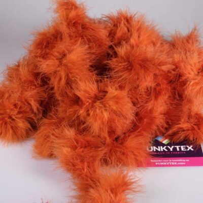 Tissu Marabou orange foncé