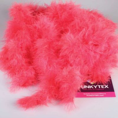 Tissu marabou orange vif