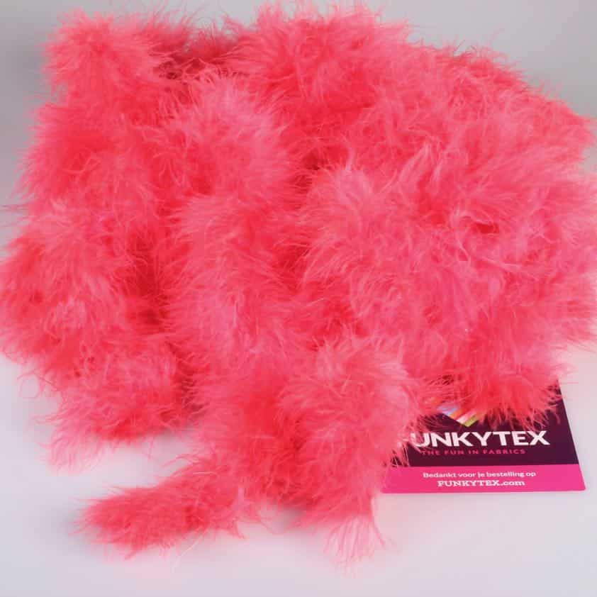 Tissu marabou orange vif