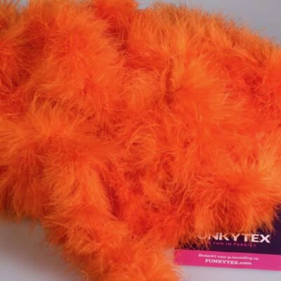 Tissu marabou orange