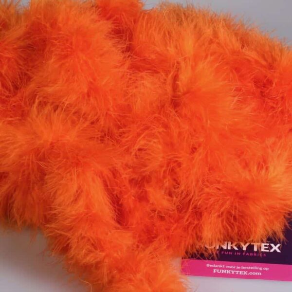Tissu marabou orange