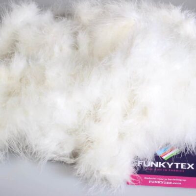 Tissu Marabou blanc