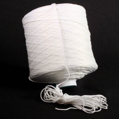 Élastique 3 mm blanc