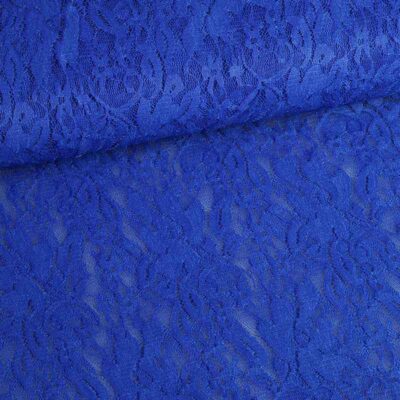 Tissu dentelle stretch cobalt
