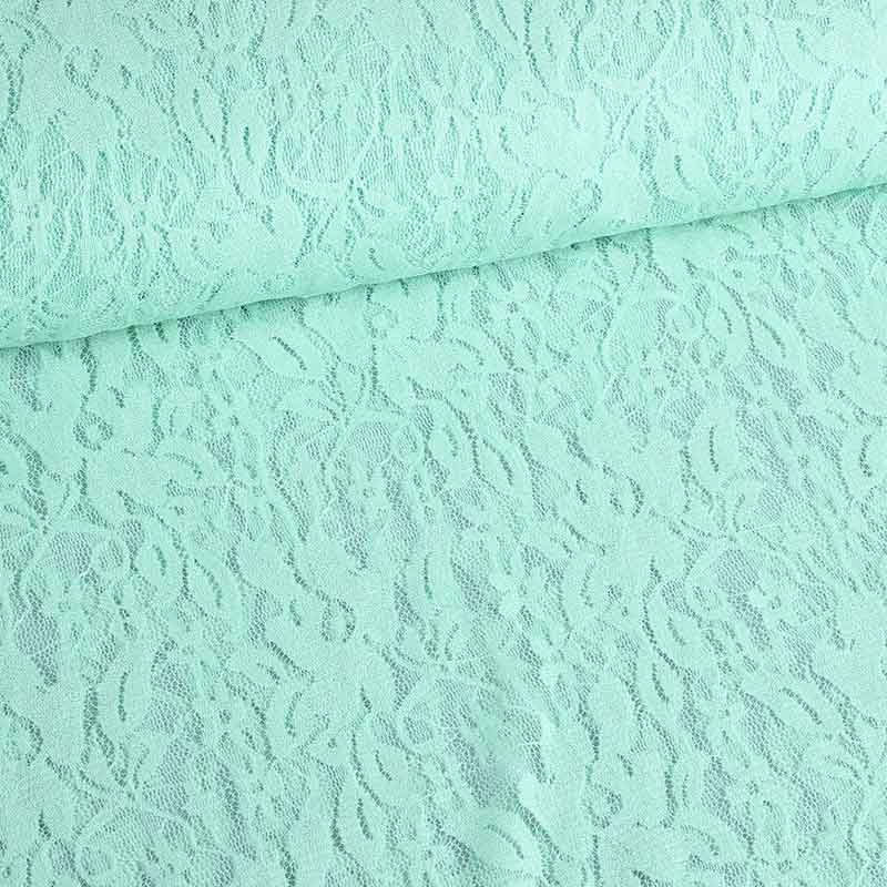Tissu kant stretch menthe