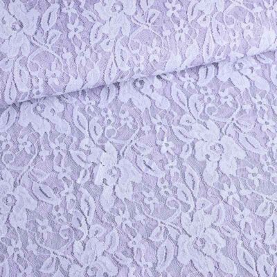 Tissu dentelle lilas clair