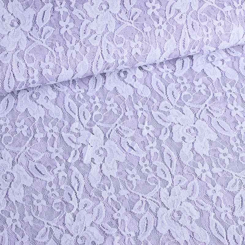 Tissu dentelle lilas clair