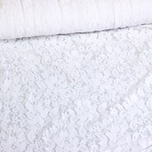 Dentelle stretch blanc