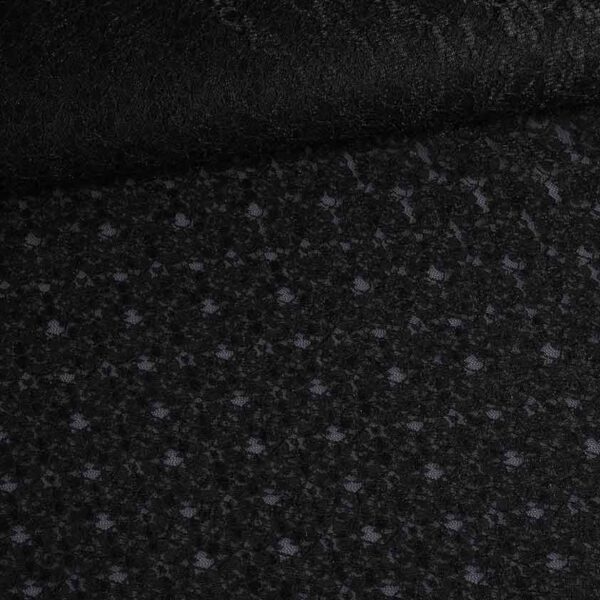 Tissu dentelle noir