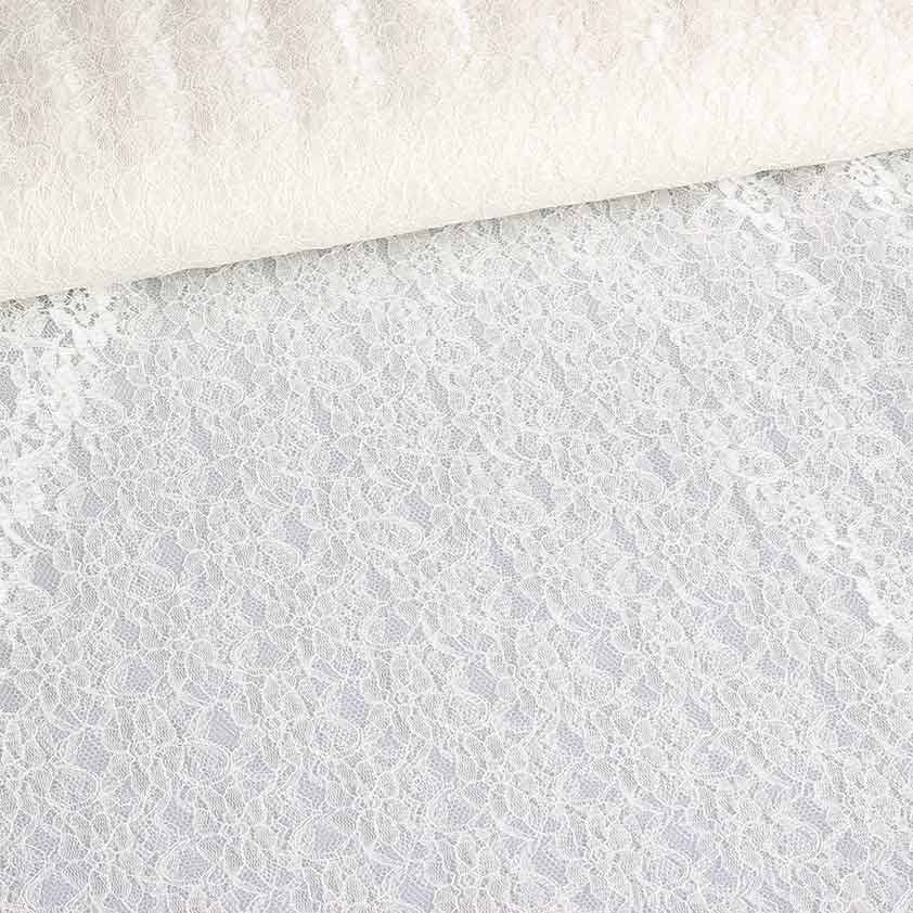 Tissu dentelle ecru
