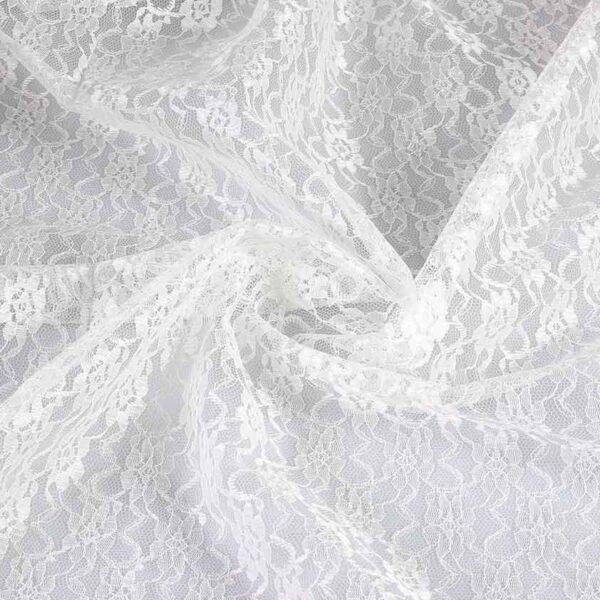Tissu dentelle ecru