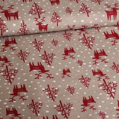 Tissu ottoman Noël mix 1