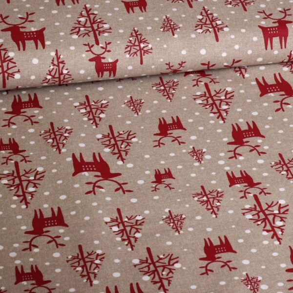 Tissu ottoman Noël mix 1