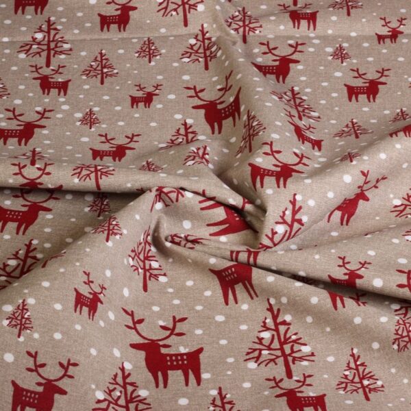 Tissu ottoman Noël mix 1