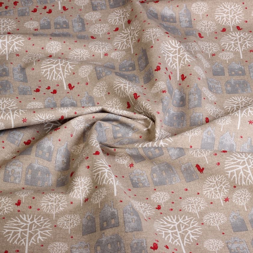 Tissu Kerstmix 2 Ottoman