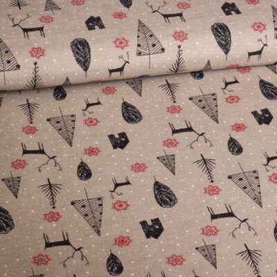 Tissu ottoman mélange de Noël 5