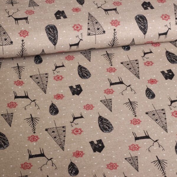 Tissu ottoman mélange de Noël 5