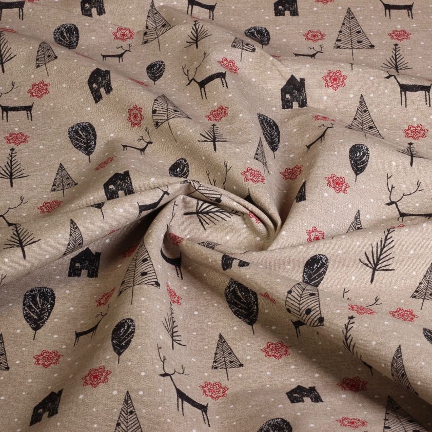 Tissu ottoman mélange de Noël 5
