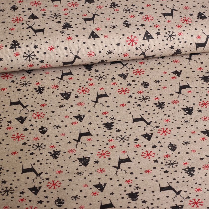 Tissu ottoman Noël mix 6