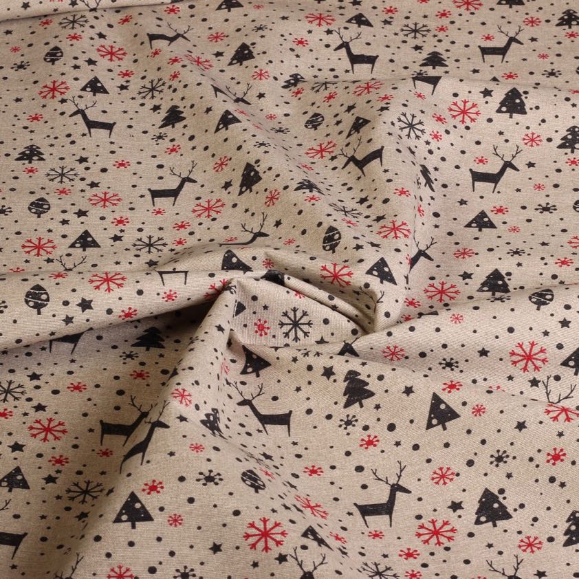 Tissu ottoman Noël mix 6