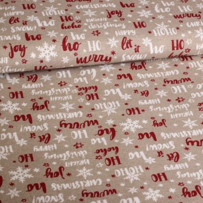 Tissu ottoman Kerstmix HoHoHo