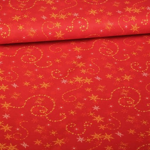Tissu Terlenka chaîne Noël étoiles