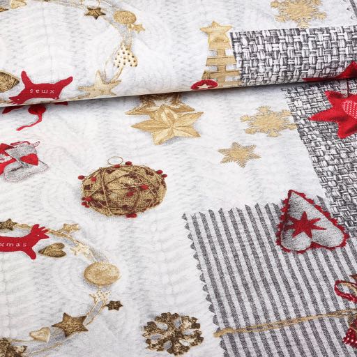 Tissu Christmas Ball Mix