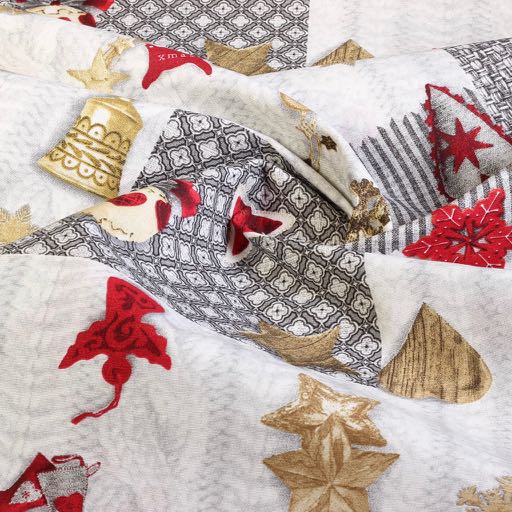 Tissu Christmas Ball Mix