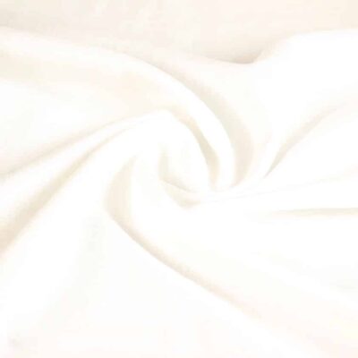 Tissu lin sandwash blanc