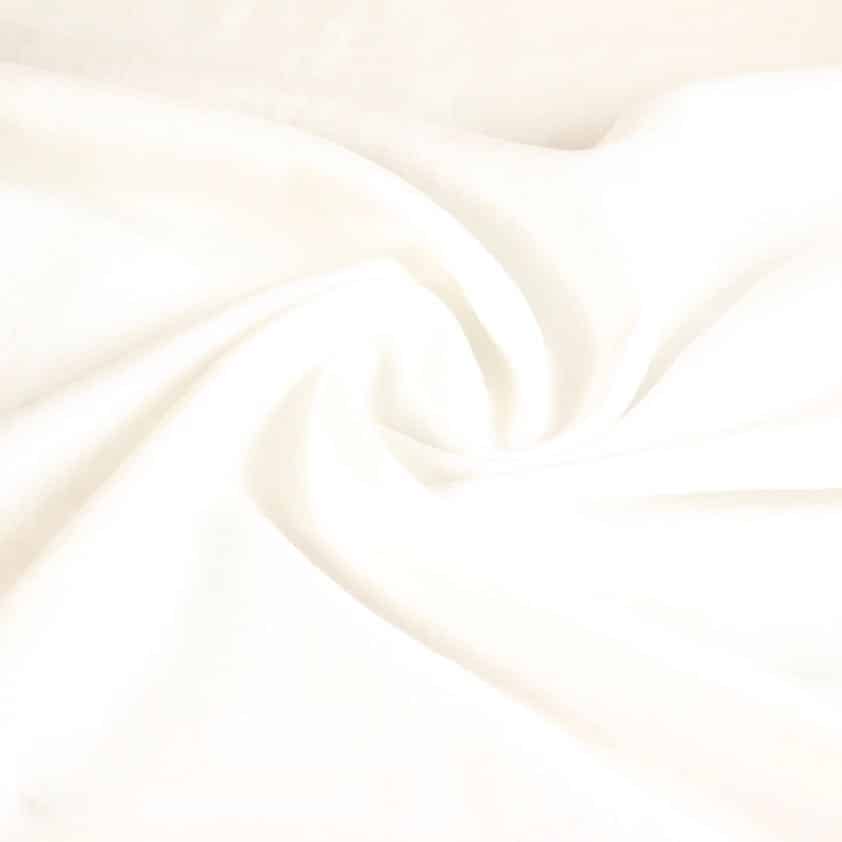 Tissu lin sandwash blanc