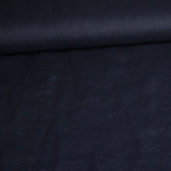 Tissu lin bleu foncé