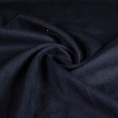 Tissu lin bleu foncé
