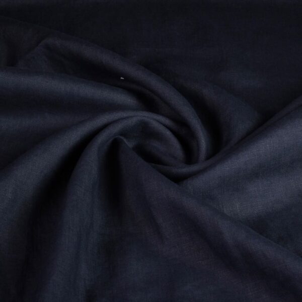 Tissu lin bleu foncé