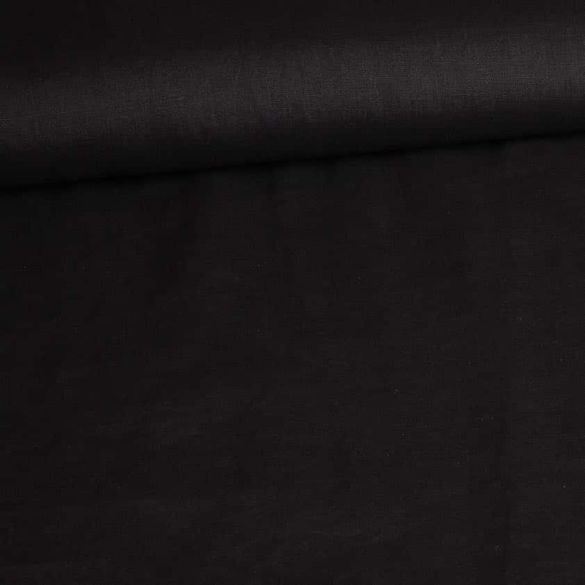 Tissu lin noir