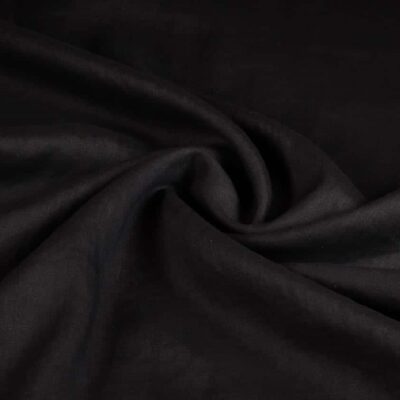 Tissu lin noir
