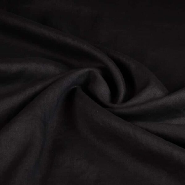 Tissu lin noir