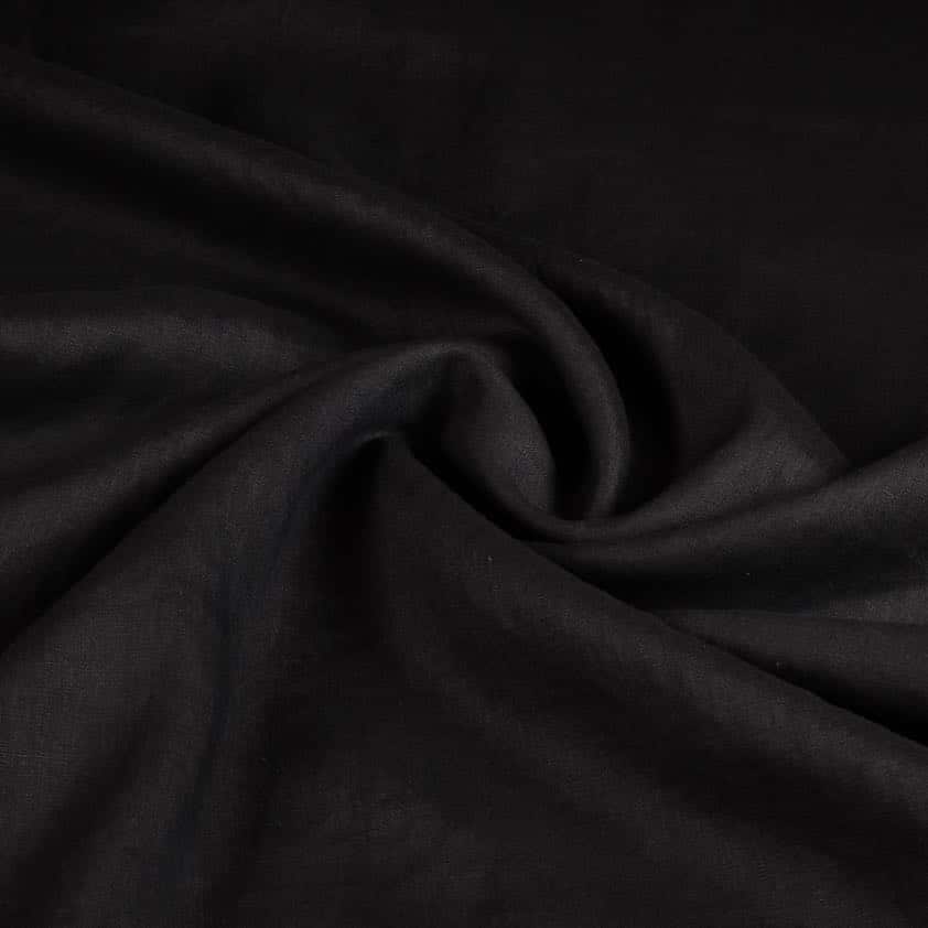 Tissu lin noir