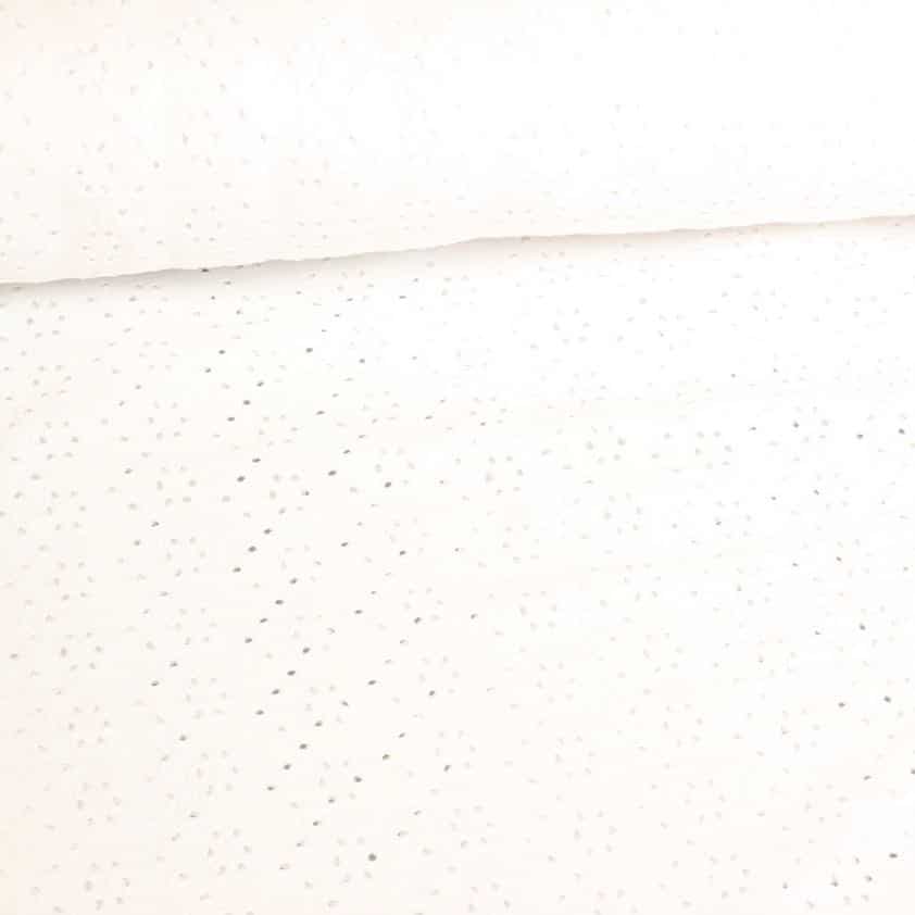 Tissu Jersey broderie blanc