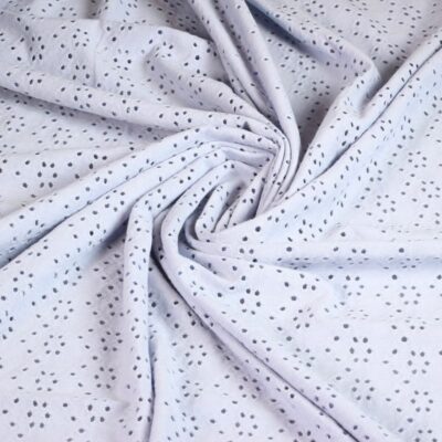 Tissu jersey broderie lavande