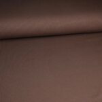 Rib jersey katoen taupe