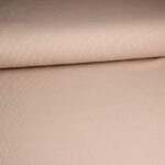 Rib jersey katoen beige