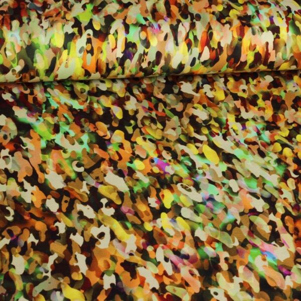 Tissu tricot digital pois fantaisie