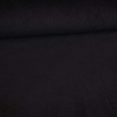 Tissu corduroy noir