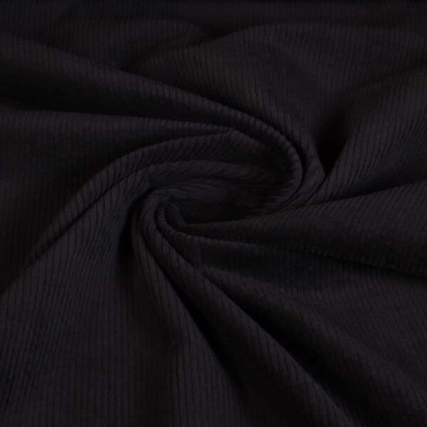 Tissu corduroy noir